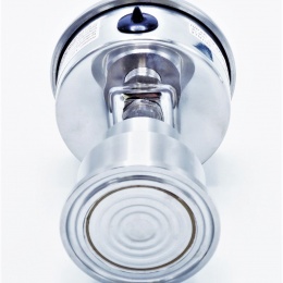 Stainless Steel Pressure Gauge 63 mm (back connection) with Separating Diaphragm-CLAMP | 0-2,5 bar, (clamp-50,5mm)