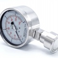 Stainless Steel Pressure Gauge, Dial 100 mm, With A Sanitary Diaphragm CLAMP DIN32676 (50.5 mm)