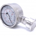 Stainless Steel Pressure Gauge, Dial 100 mm, With A Sanitary Diaphragm CLAMP DIN32676 (50.5 mm)