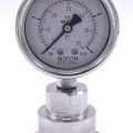 Stainless Steel Pressure Gauge, Dial 63 mm, With A Sanitary Diaphragm CLAMP DIN32676 (50.5 mm) | 0-8 bar, (clamp collar-50,5mm)
