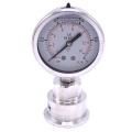 Stainless Steel Pressure Gauge, Dial 63 mm, With A Sanitary Diaphragm CLAMP DIN32676 (50.5 mm) | 0-1 bar, (clamp-50,5mm)