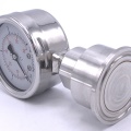 Stainless Steel Pressure Gauge, Dial 63 mm, With A Sanitary Diaphragm CLAMP DIN32676 (50.5 mm) | 0-8 bar, (clamp collar-50,5mm)