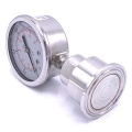 Stainless Steel Pressure Gauge, Dial 63 mm, With A Sanitary Diaphragm CLAMP DIN32676 (50.5 mm) | 0-1 bar, (clamp-50,5mm)