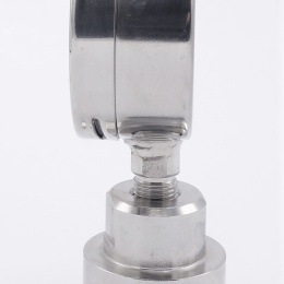 Stainless Steel Pressure Gauge, Dial 63 mm, With A Sanitary Diaphragm CLAMP DIN32676 (50.5 mm) | 0-6 bar, (clamp collar-50,5mm)