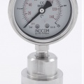Stainless Steel Pressure Gauge with Separating Diaphragm-CLAMP, Dial 63 mm 0-10 bar, (clamp-50,5mm)