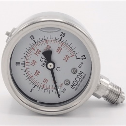 Stainless steel pressure gauges- bottom radial