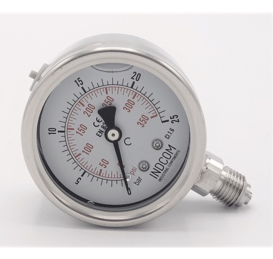 Stainless steel pressure gauges- bottom radial