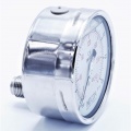 Stainless steel pressure gauges - the back (axial) connection, dial 100 mm | 0 - 16 bar (1/2")