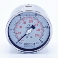 Stainless steel pressure gauges - the back (axial) connection, dial 100 mm  0 - 25 bar (1/2")
