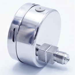 Stainless steel pressure gauges - the back (axial) connection, dial 100 mm | 0 - 6 bar (1/2")