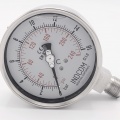 Stainless steel pressure gauges - the bottom (radial) connection, dial 100 mm  0 - 16 bar (1/2")