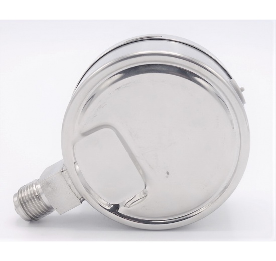 Stainless steel pressure gauges - the bottom (radial) connection, dial 100 mm | 0 - 2,5 bar (1/2")