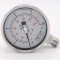 Stainless steel pressure gauges - the bottom (radial) connection, dial 100 mm | -1/ 1.5 bar (1/2")