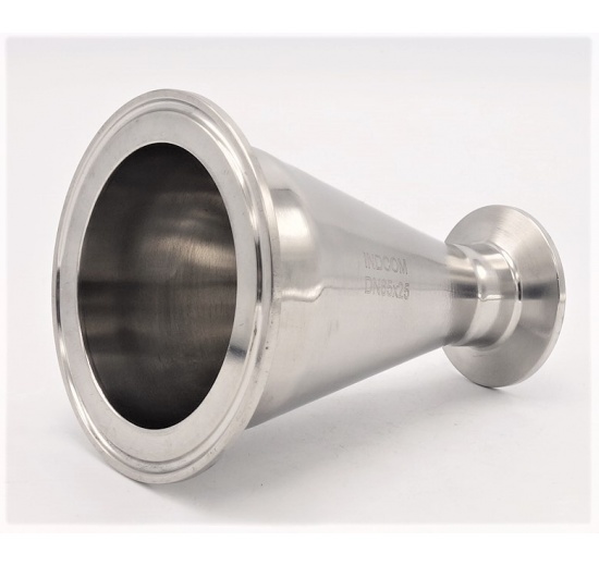 stainless steel reduction centric, tri-clamp DN65/25