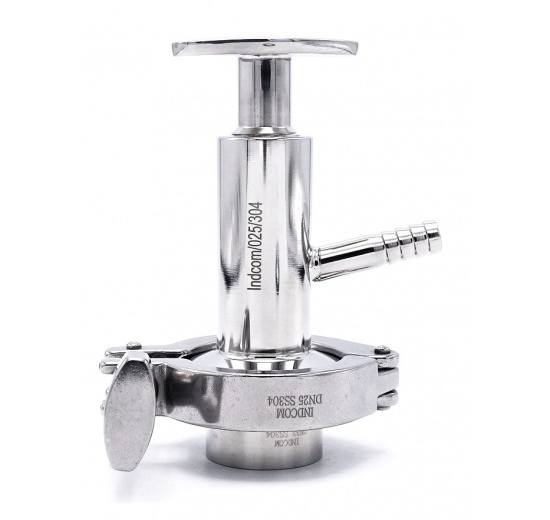 Stainless steel sampling valve, clamp connection DN25