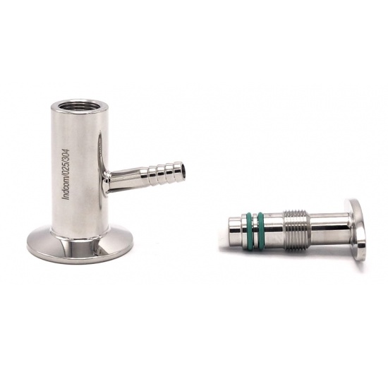 Stainless steel sampling valve, clamp connection DN25