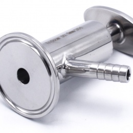 Stainless steel sampling valve, clamp