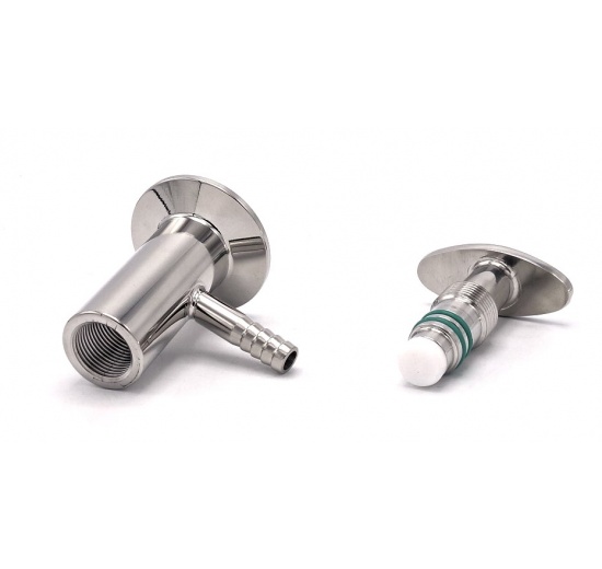 Stainless steel sampling valve, clamp