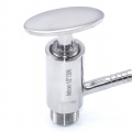 Stainless steel sampling valve, threaded 1/2"