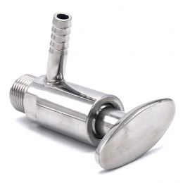Stainless steel sampling valve, threaded 1/2"