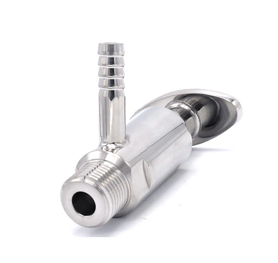 Stainless steel sampling valve, threaded 1/2"