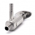 Stainless steel sampling valve, threaded 1/4"