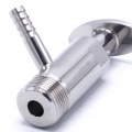 Stainless steel sampling valve, threaded 3/4"