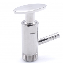 Stainless steel sampling valve, threaded 3/4"