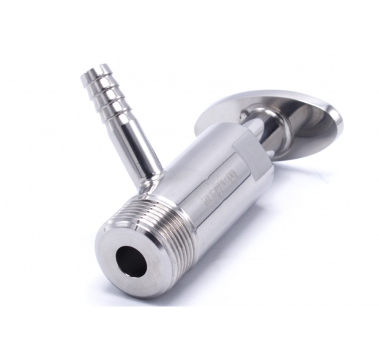 Stainless steel sampling valve, threaded 3/4"