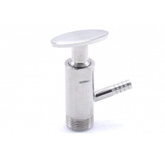 Stainless steel sampling valve, threaded 3/4"