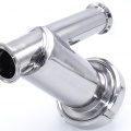 Stainless steel sanitary Y- filter, Clamp C-C for use in beverage production