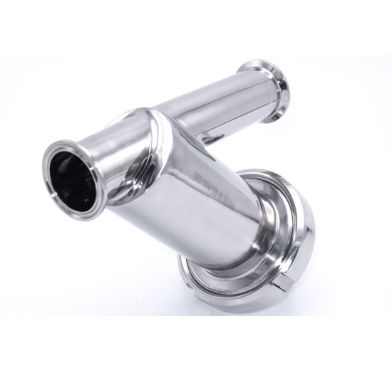 Stainless steel sanitary Y- filter, Clamp C-C for use in beverage production