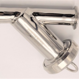 Stainless Steel Sanitary Y- filter, Clamp DN32