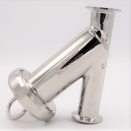 Stainless Steel Sanitary Y- filter, Clamp DN32