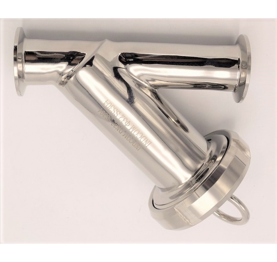 Stainless Steel Sanitary Y- filter, Clamp DN32