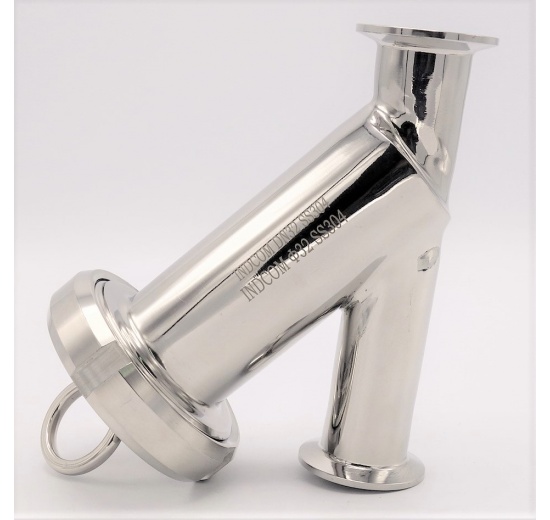 Stainless Steel Sanitary Y- filter, Clamp DN32