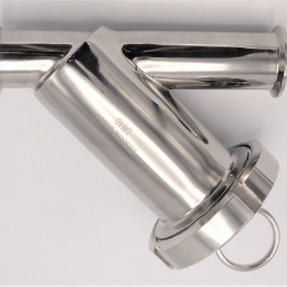 Stainless Steel Sanitary Y- filter, Clamp DN40