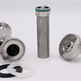 Stainless steel sanitary Y-filter Clamp with inner sieve