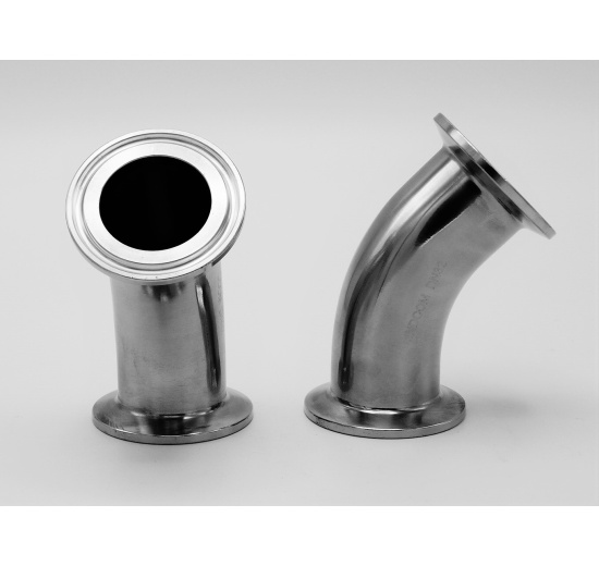 stainless steel seamless elbow tri-clamp 45°, DN32