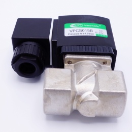 Stainless Steel Solenoid Valve 2/2, G 1/2" AC 24V, NC