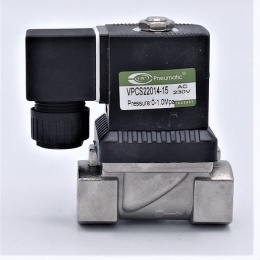 Stainless Steel Solenoid Valve 2/2, G 1/2" AC230V, NC