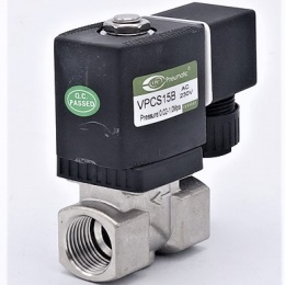 Stainless Steel Solenoid Valve 2/2, G 1/2" AC230V, NC