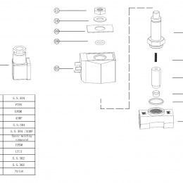 Stainless Steel Solenoid Valve 2/2, G 1/2" AC24V, NC