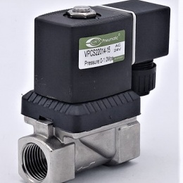 Stainless Steel Solenoid Valve 2/2, G 1/2"| AC24V, NC
