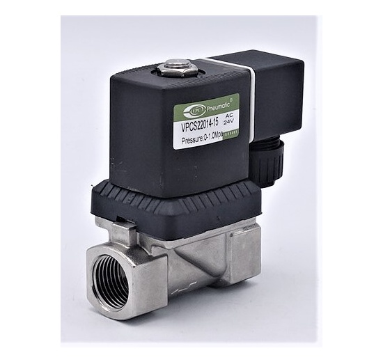 Stainless Steel Solenoid Valve 2/2, G 1/2"| AC24V, NC