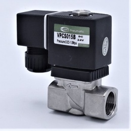Stainless Steel Solenoid Valve 2/2, G 1/2"DC 24V, NC