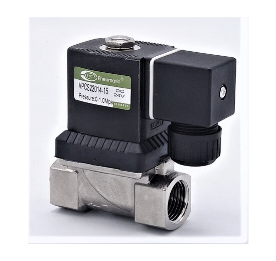 Stainless Steel Solenoid Valve 2/2, G 1/2" DC24V, NC