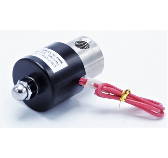 Stainless steel solenoid valve 2/2, G 1/4" AC220V, NC