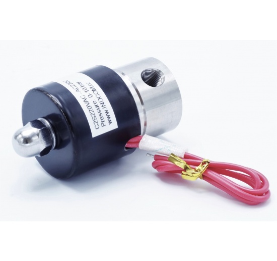 Stainless steel solenoid valve 2/2, G 1/8" AC220V, NC