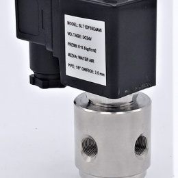 Stainless Steel Solenoid Valve 3/2, G 1/8" DC24V, NC